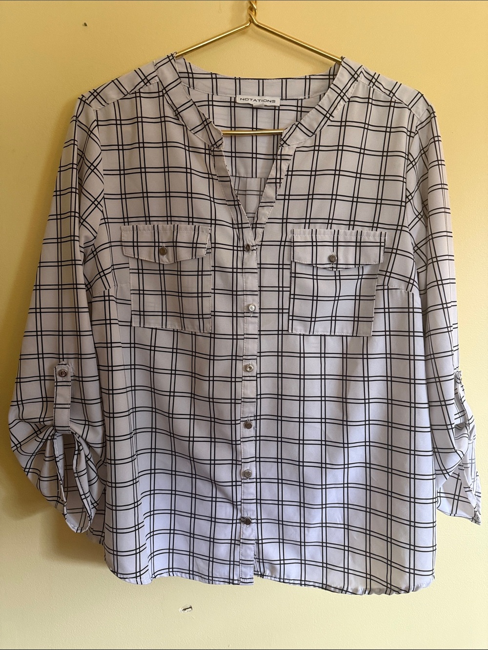 Notations Womenâs Button Down